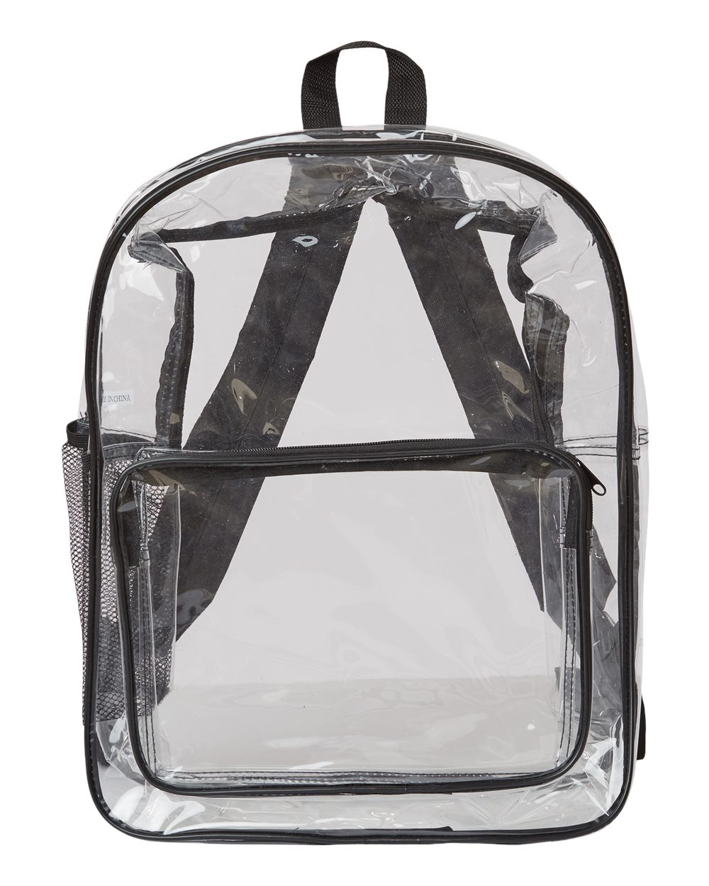 🔥 Liberty Bags Large 17″ Heavy Duty Clear PVC Backpack zippered pockets 7013