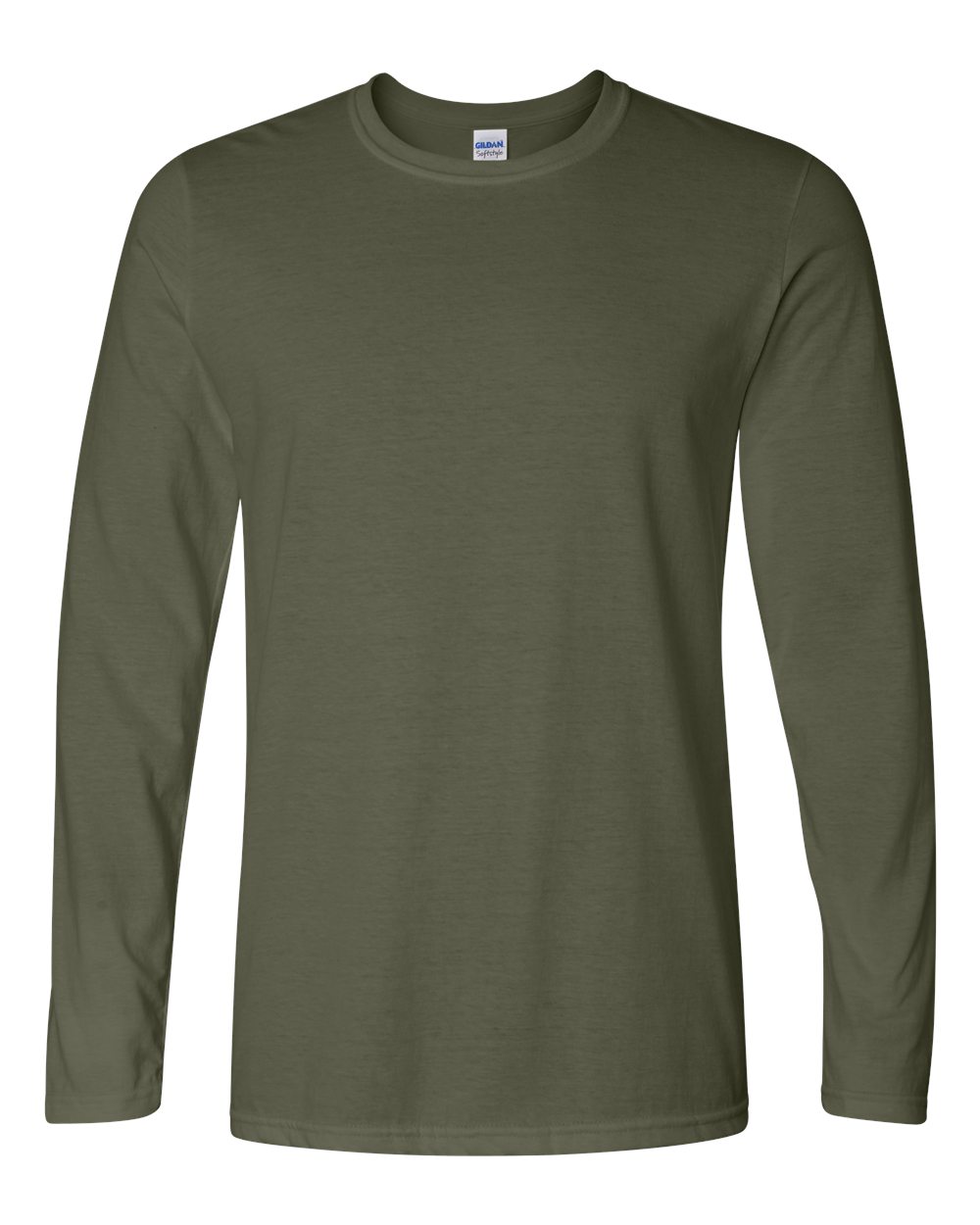 Gildan Mens Blank Cotton Softstyle Long Sleeve T Shirt 64400 up to 3XL ...