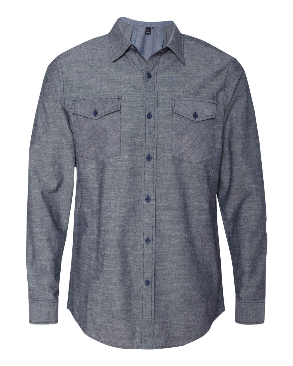Burnside Mens Chambray Long Sleeve Pocket Shirt 8255 up to 3XL | eBay
