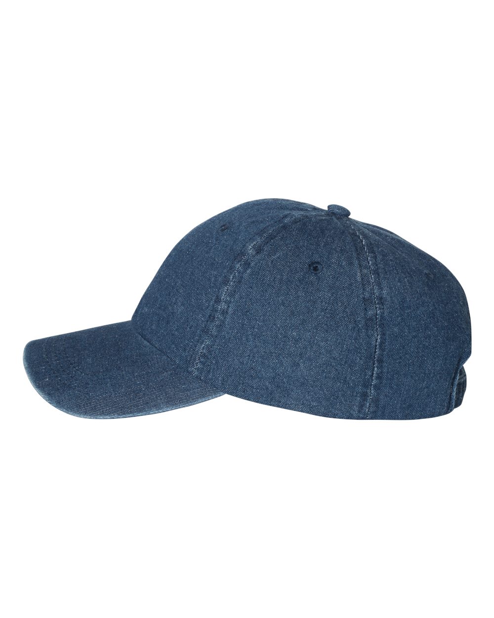 Mega Cap Mens Washed Denim Cap Hat Blank Plain Ball Low Profile 7610