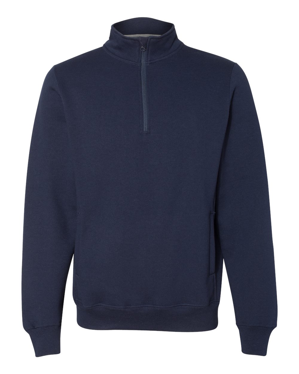 Russell Athletic Blank Plain Quarter-Zip Cadet Collar Sweatshirt 