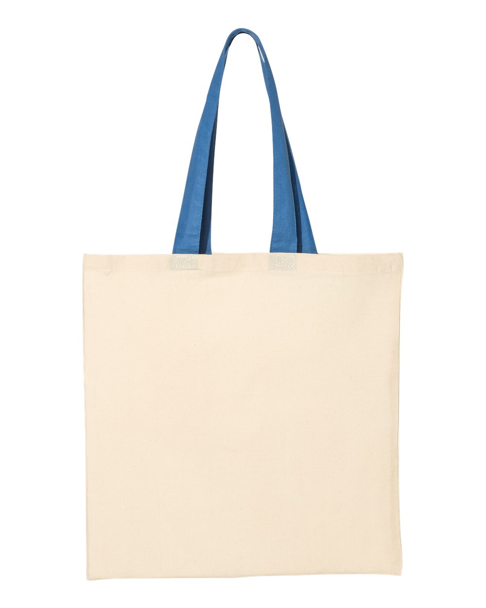 Q-Tees Economical Tote Contrast-Color Handles Shopping Bag QTB6000 10 1 ...