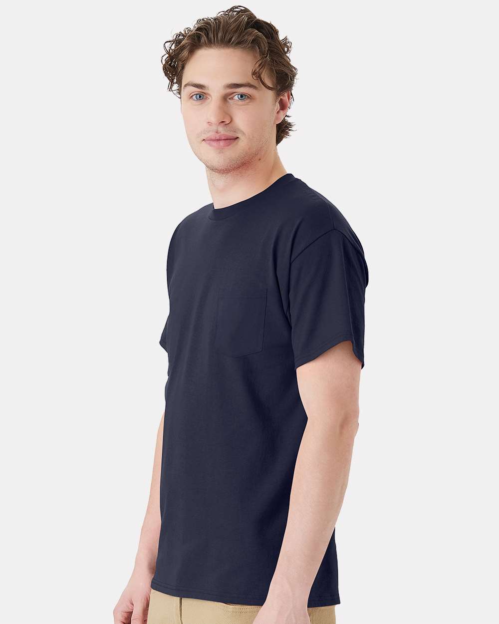 Hanes Men Essential-t Pocket Short Sleeve Cotton & Blends T-shirt Upto 3XL 5290p