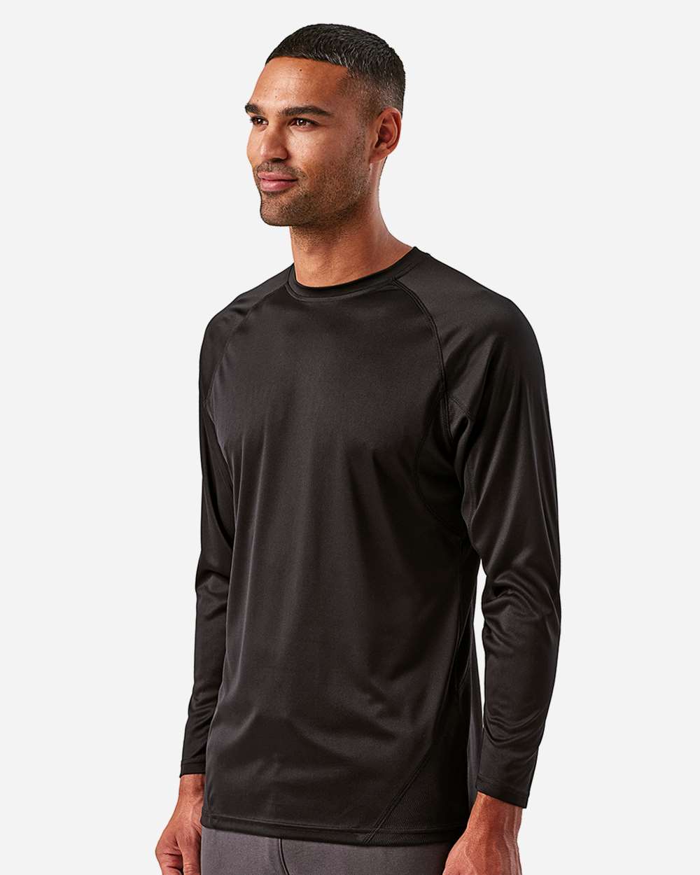 🔥 TriDri Men Panelled Long Sleeve Tech T-Shirt Stretch fabric Up To 3XL TD050