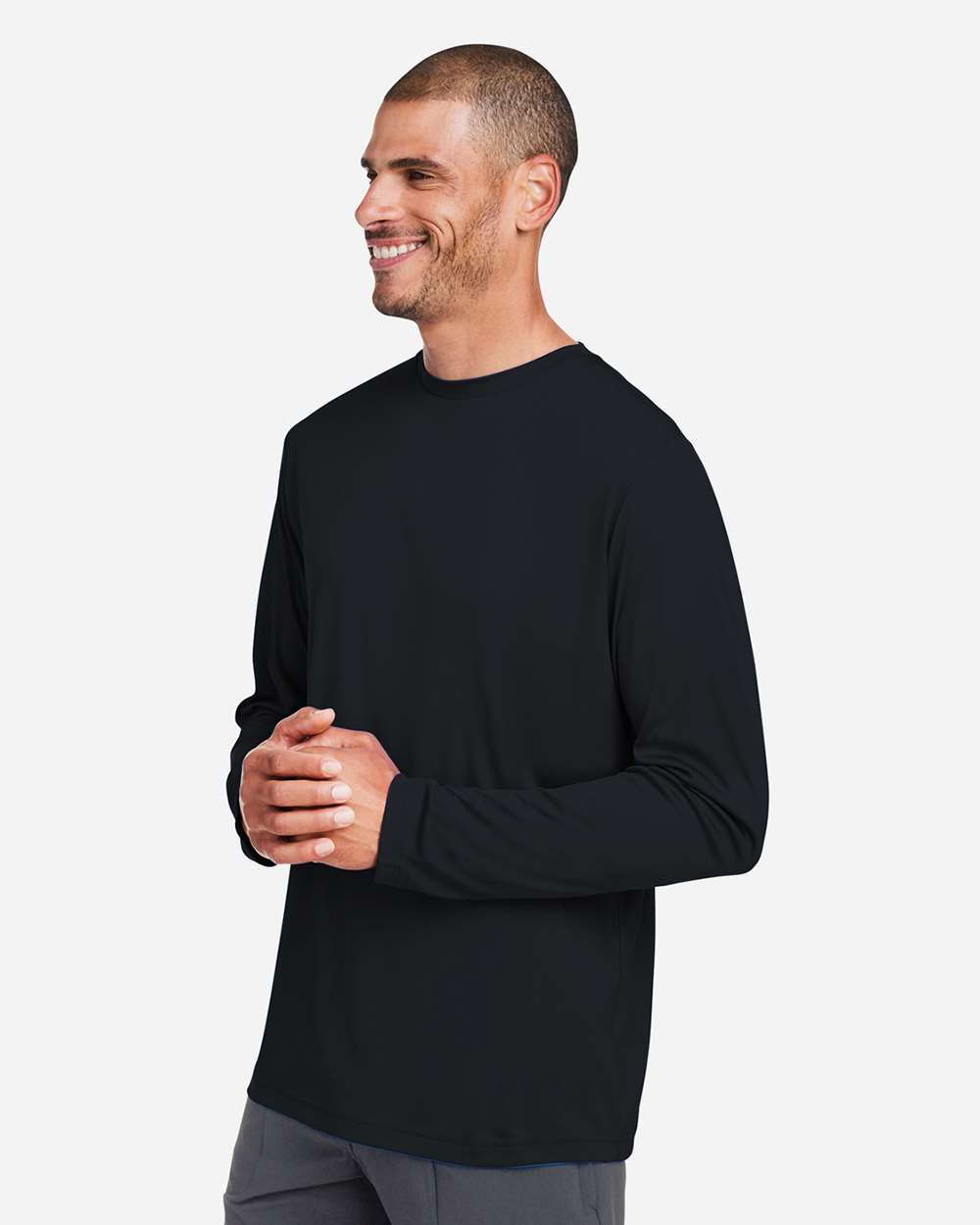 🔥 CORE365 Men Capital Long Sleeve Performance T-Shirt Up To 6XL CE10L