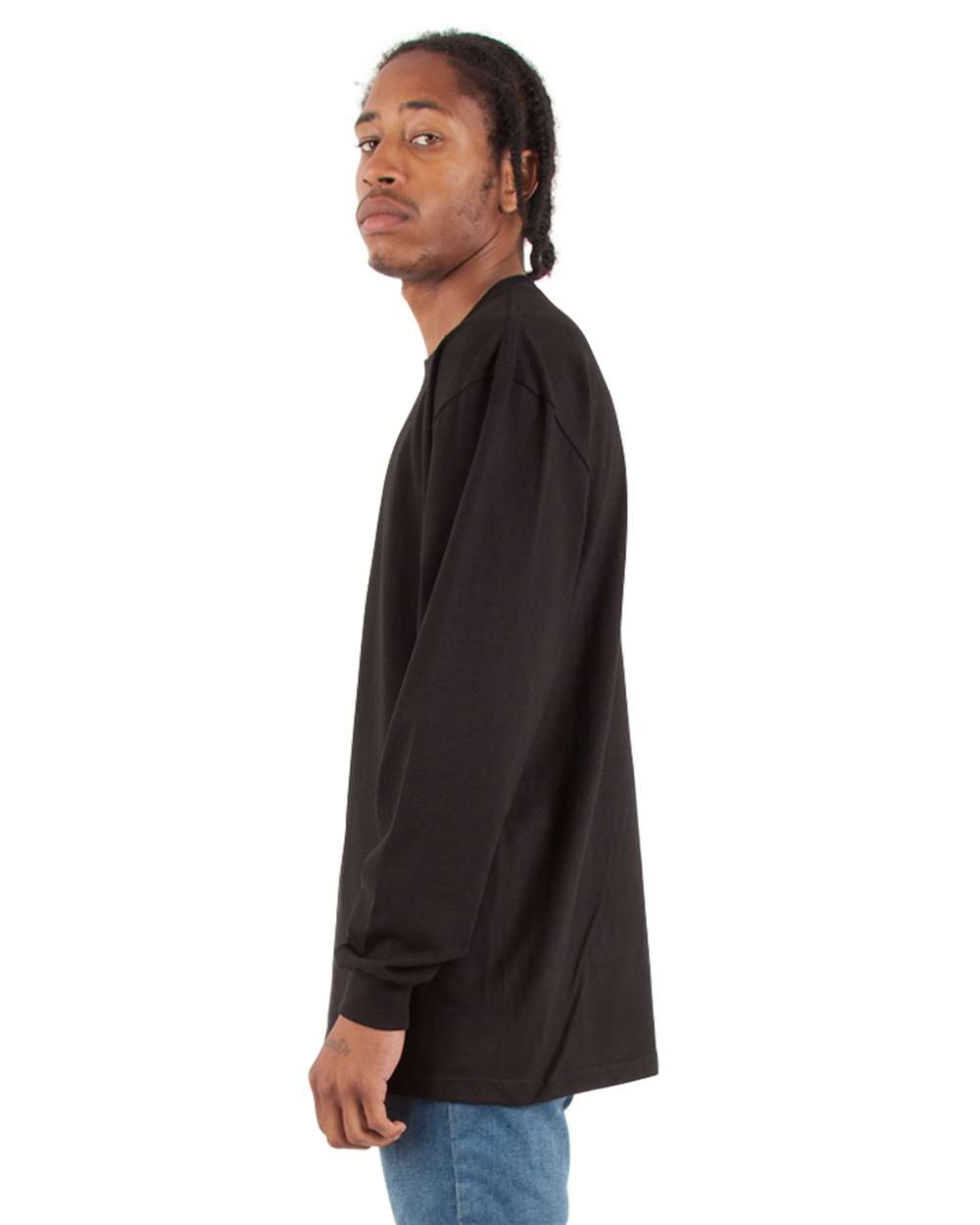 🔥 Shaka Wear Men Max Heavyweight Long Sleeve T-Shirt Up To 5XL SHMHLS