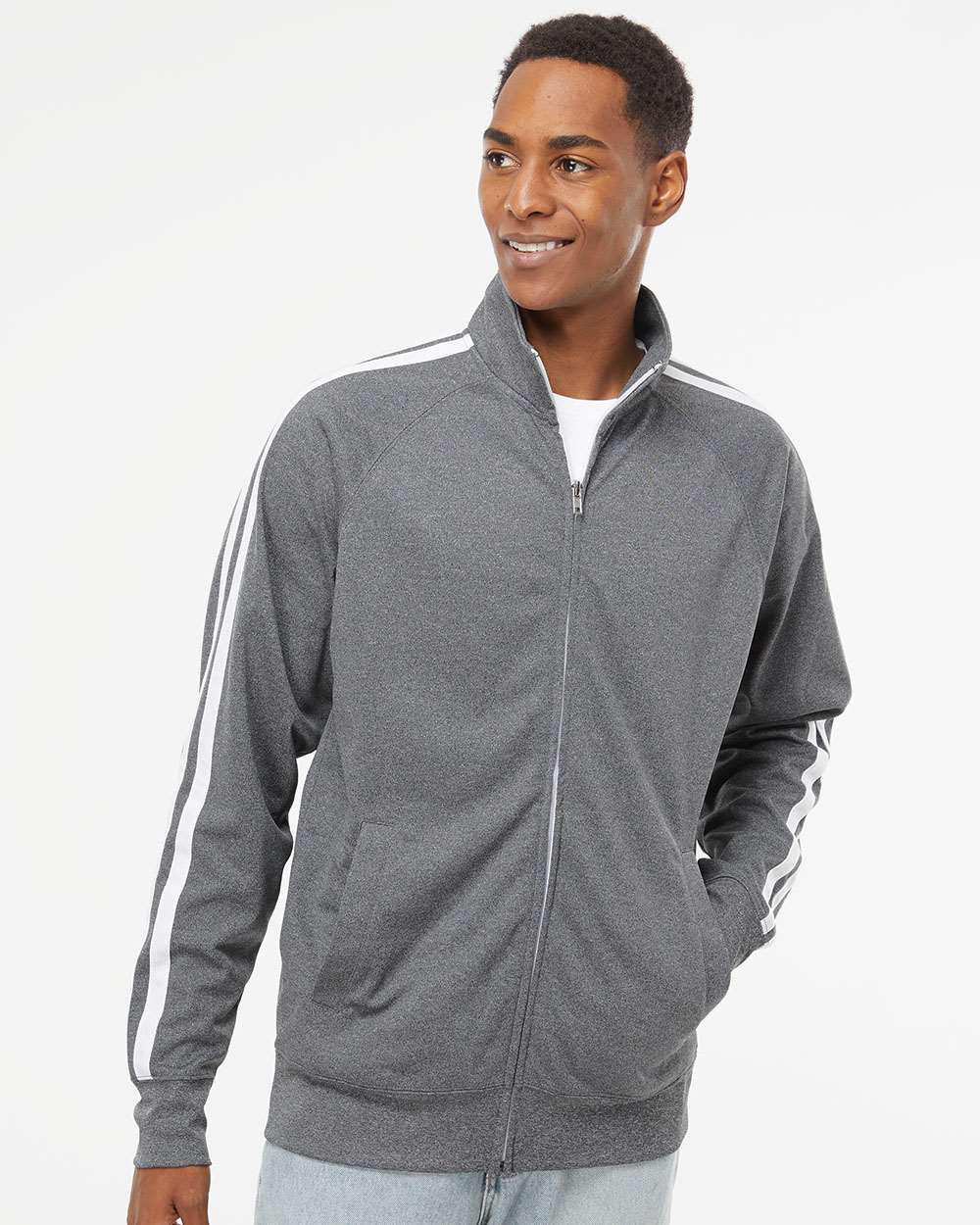 Independent Trading Co Unisex Poly-Tech Full-Zip Track Jacket EXP70PTZ Up  To 2XL